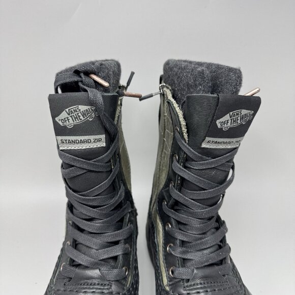 Vans MTE Standard Zip Snow Boots Snowboard Winter Black Green Mens Size 7 main image 5